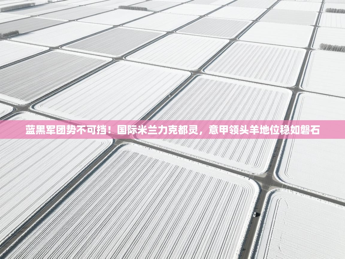 蓝黑军团势不可挡！国际米兰力克都灵，意甲领头羊地位稳如磐石  第1张